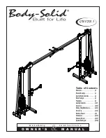 Preview for 1 page of Body Solid GDCC250.1 Owner'S Manual