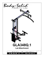 Body Solid GLA348Q.1 Owner'S Manual preview