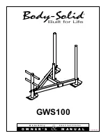 Body Solid GWS100 Owner'S Manual preview