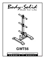 Предварительный просмотр 1 страницы Body Solid GWT56 Assembly Instructions & Owner'S Manual