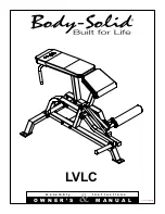 Preview for 1 page of Body Solid LVLC Assembly Instructions & Owner'S Manual