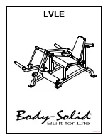 Body Solid LVLE Assembly Instruction предпросмотр