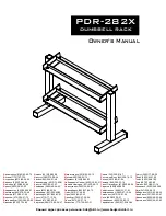 Предварительный просмотр 1 страницы Body Solid PDR-282X Owner'S Manual