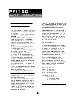 Preview for 4 page of Body Solid POWERLINE PFI150 Owner'S Manual