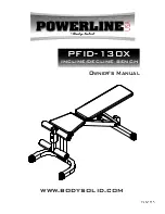 Body Solid PowerLine PFID-130X Owner'S Manual preview