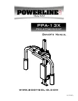 Body Solid Powerline PPA-13X Owner'S Manual предпросмотр