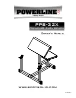 Preview for 1 page of Body Solid Powerline PPB-32X Owner'S Manual