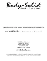 Preview for 18 page of Body Solid Pro Club SFID425 Assembly Instructions & Owner'S Manual