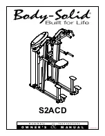 Body Solid S2ACD Assembly Instructions & Owner'S Manual preview