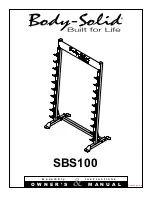 Body Solid SBS100 Assembly Instructions & Owner'S Manual preview