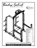 Preview for 1 page of Body Solid smr1000 Owner'S Manual