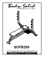 Body Solid SOFB250 Assembly Instructions & Owner'S Manual preview