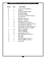 Preview for 10 page of Body Solid SOFB250 Assembly Instructions & Owner'S Manual