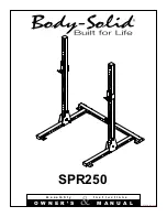 Body Solid SPR250 Assembly Instructions & Owner'S Manual preview