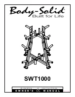 Preview for 1 page of Body Solid SWT1000 Assembly Instructions & Owner'S Manual