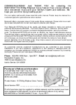 Preview for 2 page of BodyCraft ECT500g Owner'S Manual