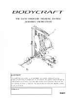 BodyCraft ELITE STRENGTH Assembly Instruction Manual preview