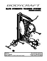 Preview for 1 page of BodyCraft EliteV5 MA605C Owner'S Manual