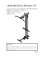 BodyCraft F431 Instruction Manual preview