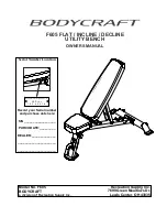 BodyCraft F605 Owner'S Manual предпросмотр