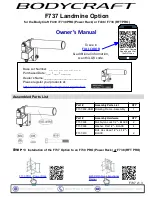 Предварительный просмотр 1 страницы BodyCraft F737 Owner'S Manual