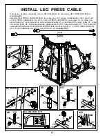 Preview for 5 page of BodyCraft GALENA STRENGTH Instruction Manual