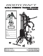 Preview for 1 page of BodyCraft GL Owner'S Manual