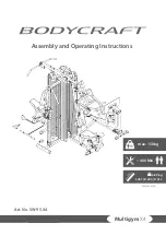 BodyCraft Multigym X4 Assembly And Operating Instruction предпросмотр