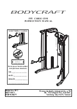 BodyCraft PFT Instruction Manual preview