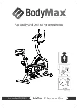 BODYMAX CVEB2419 Assembly And Operating Instructions Manual preview