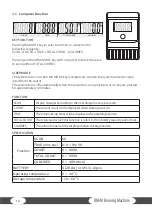 Preview for 16 page of BODYMAX CVRM2709 Assembly And Operating Instructions Manual