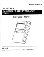 BodyMed ZZA500 Instruction Manual предпросмотр