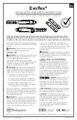 Предварительный просмотр 1 страницы Bodypoint EVOFLEX EB205 Installation And User Instructions Manual