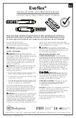 Предварительный просмотр 10 страницы Bodypoint EVOFLEX EB205 Installation And User Instructions Manual