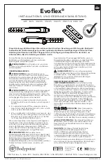 Предварительный просмотр 16 страницы Bodypoint EVOFLEX EB205 Installation And User Instructions Manual