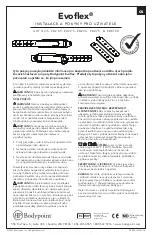 Предварительный просмотр 34 страницы Bodypoint EVOFLEX EB205 Installation And User Instructions Manual