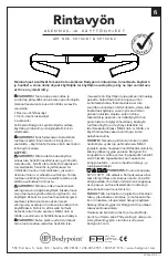 Preview for 9 page of Bodypoint SH102-B1 Installation And User Instructions Manual