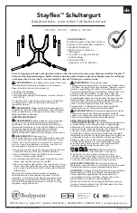 Предварительный просмотр 11 страницы Bodypoint Stayflex SH350 Installation And User Instructions Manual