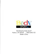 Предварительный просмотр 5 страницы BodySport BDSM100 Instruction Manual