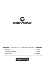 Предварительный просмотр 15 страницы BODYTONE EVOE4 Instructions Manual