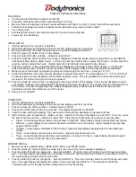 Bodytronics ProMaxx Instruction Manual preview