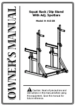 Bodyworx 415SR Owner'S Manual preview