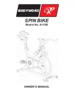 Bodyworx A115B SPIN BIKE Owner'S Manual предпросмотр