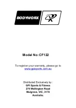 Preview for 7 page of Bodyworx CF122 Owner'S Manual