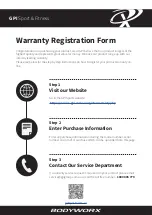Preview for 3 page of Bodyworx CHALLENGER 400 Manual