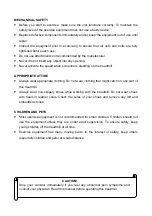 Preview for 8 page of Bodyworx J1530CA Owner'S Manual