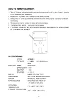 Preview for 14 page of Bodyworx KR100 Owner'S Manual