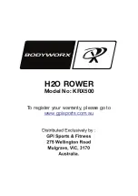 Preview for 25 page of Bodyworx KRX500 Owner'S Manual