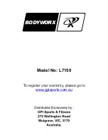 Preview for 14 page of Bodyworx L7150 Owner'S Manual