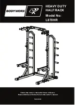 Bodyworx L870HR Owner'S Manual предпросмотр